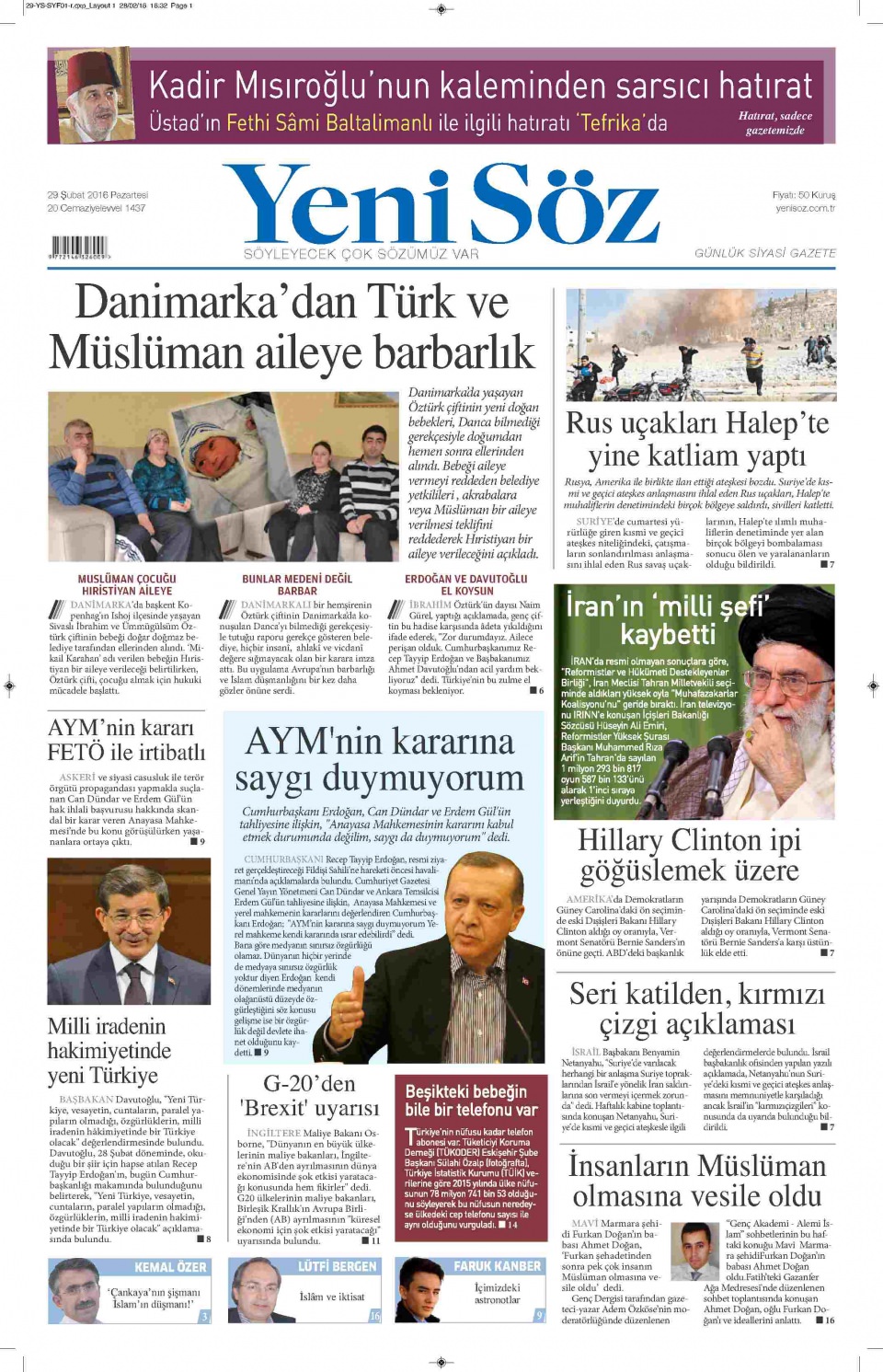 Gazeteler bugün ne yazdı? - 545