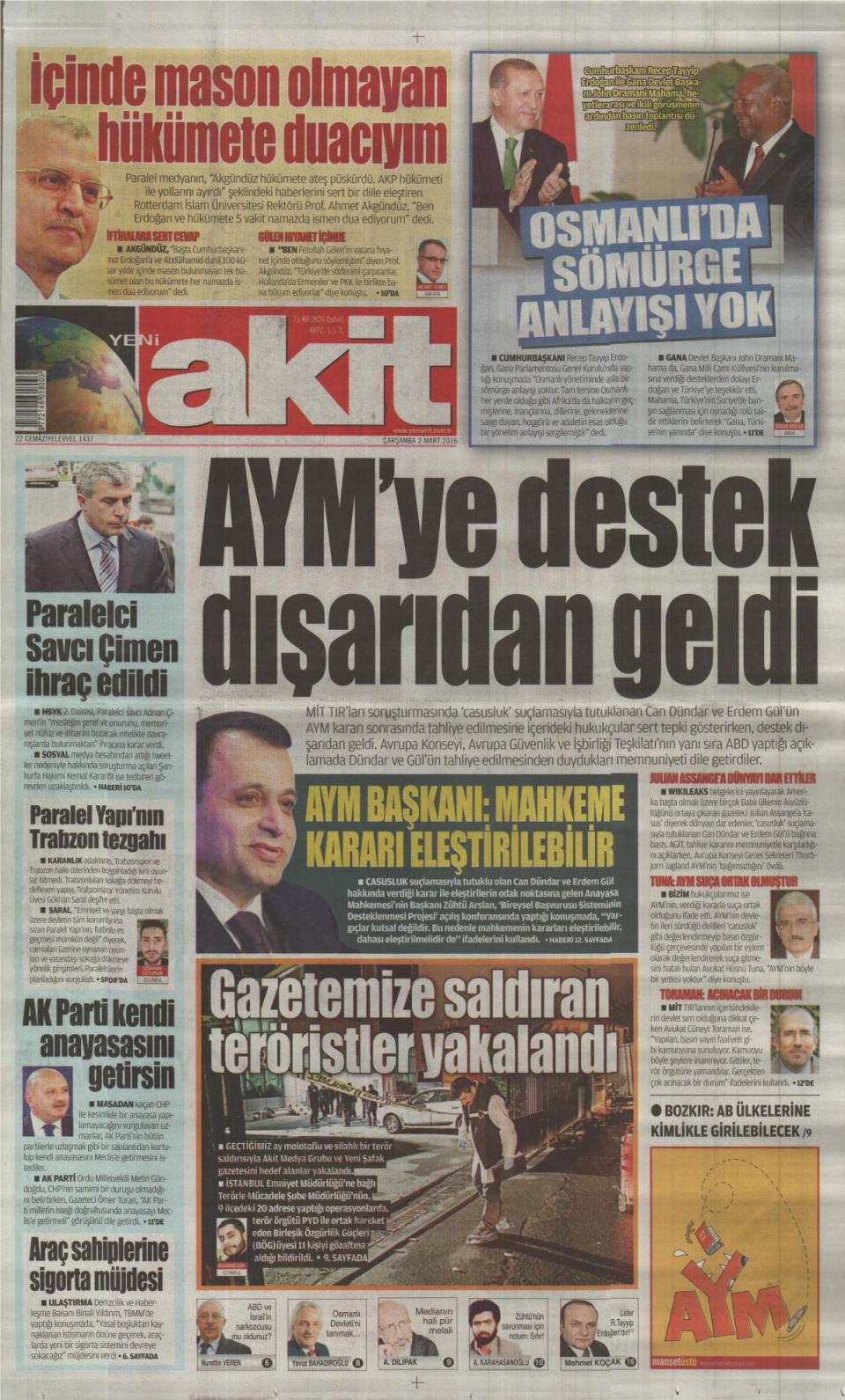 Gazeteler bugün ne yazdı? - 700