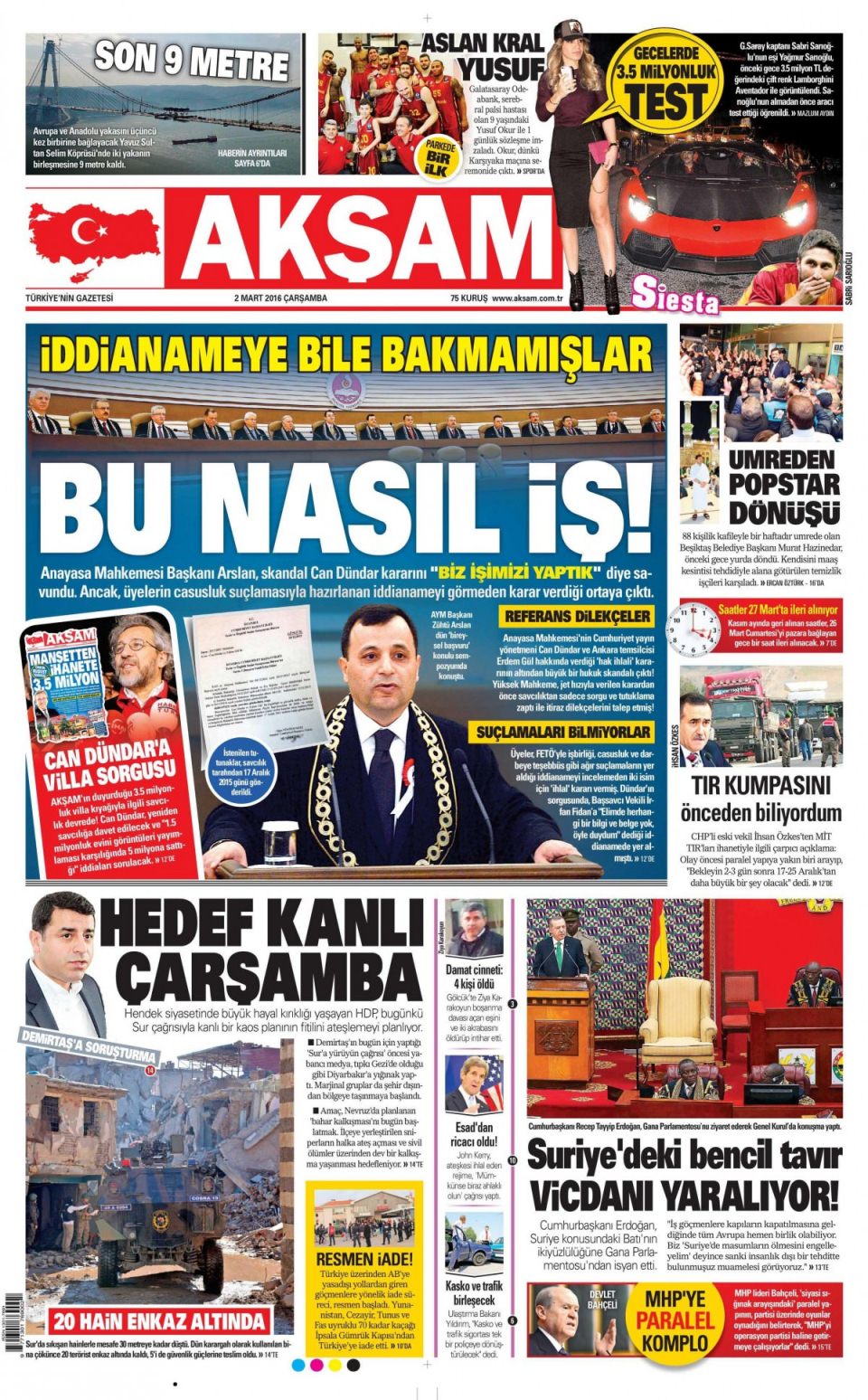 Gazeteler bugün ne yazdı? - 574