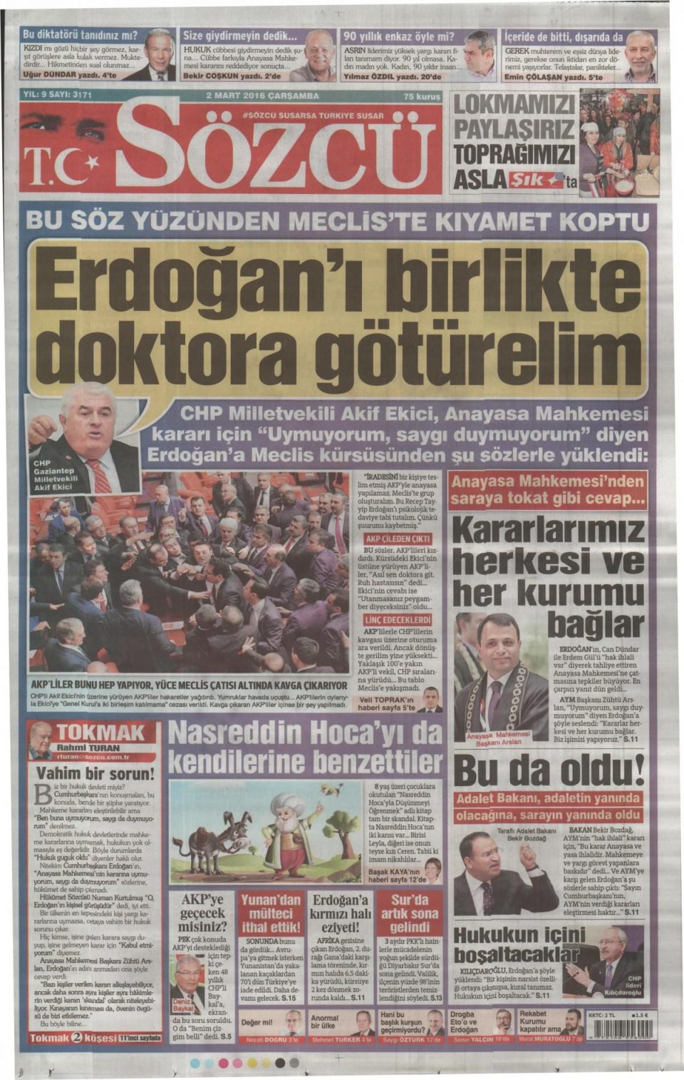 Gazeteler bugün ne yazdı? - 670