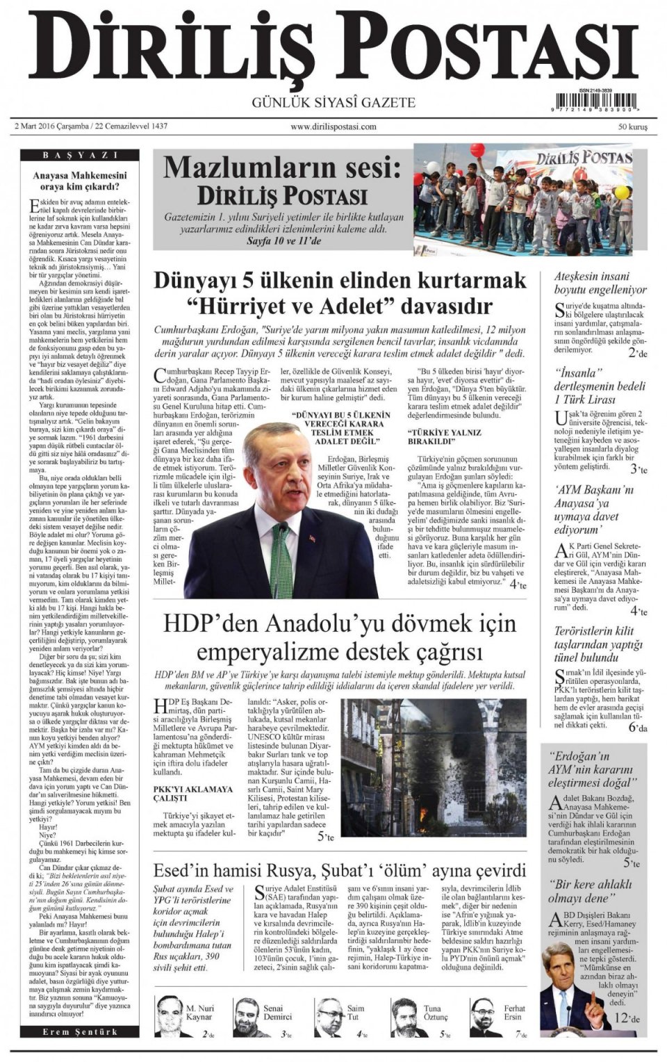 Gazeteler bugün ne yazdı? - 926