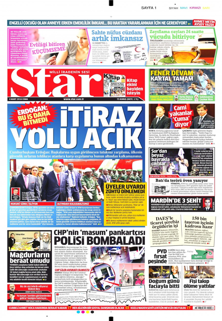 4 Mart 2016 gazate manşetleri - 5