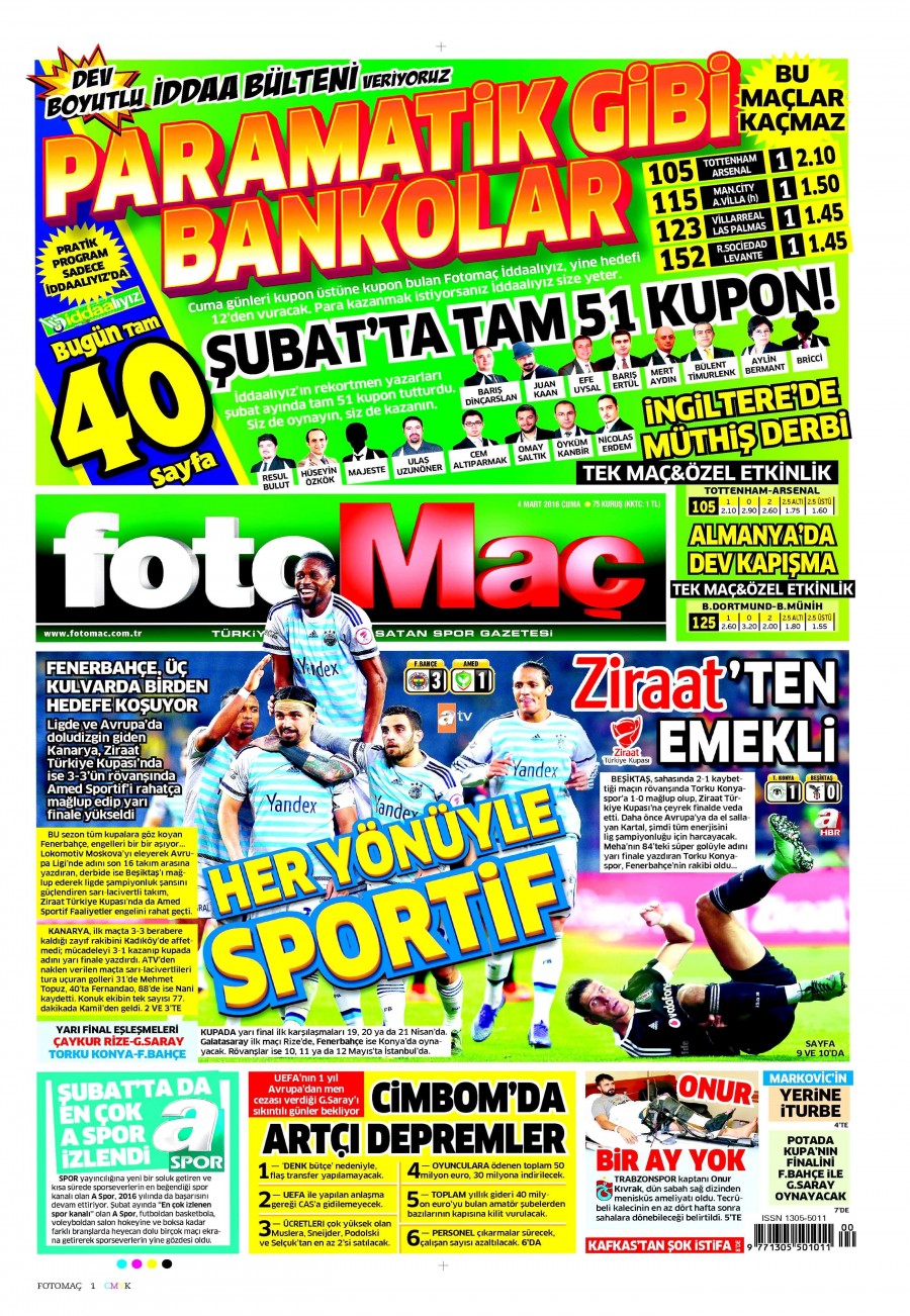 4 Mart 2016 gazate manşetleri - 24