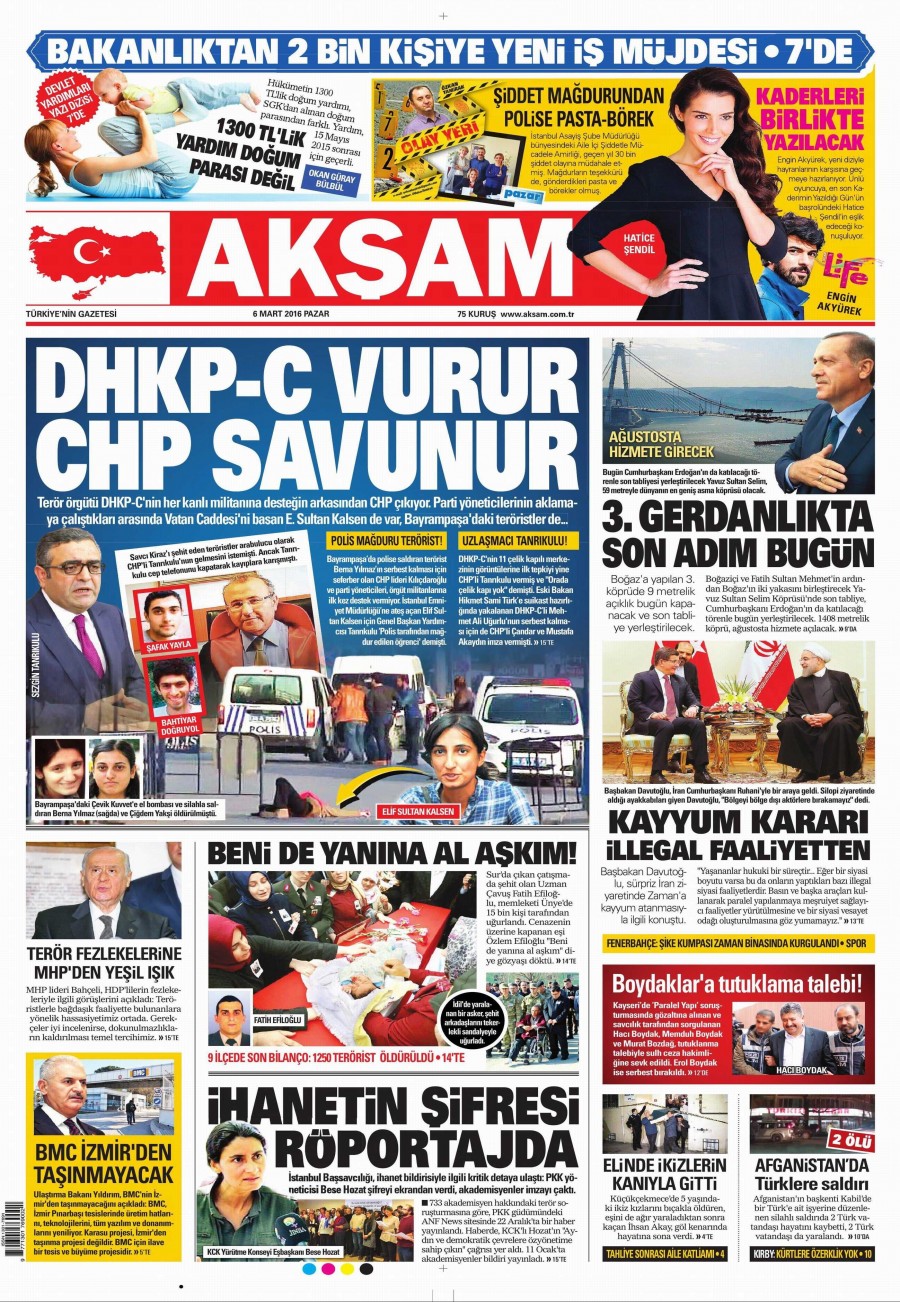 6 Mart 2016 gazete manşetleri - 23
