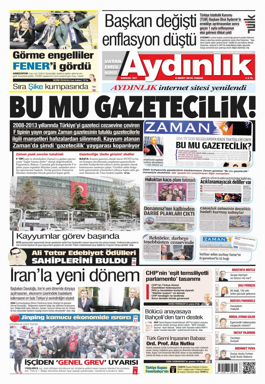 6 Mart 2016 gazete manşetleri - 10