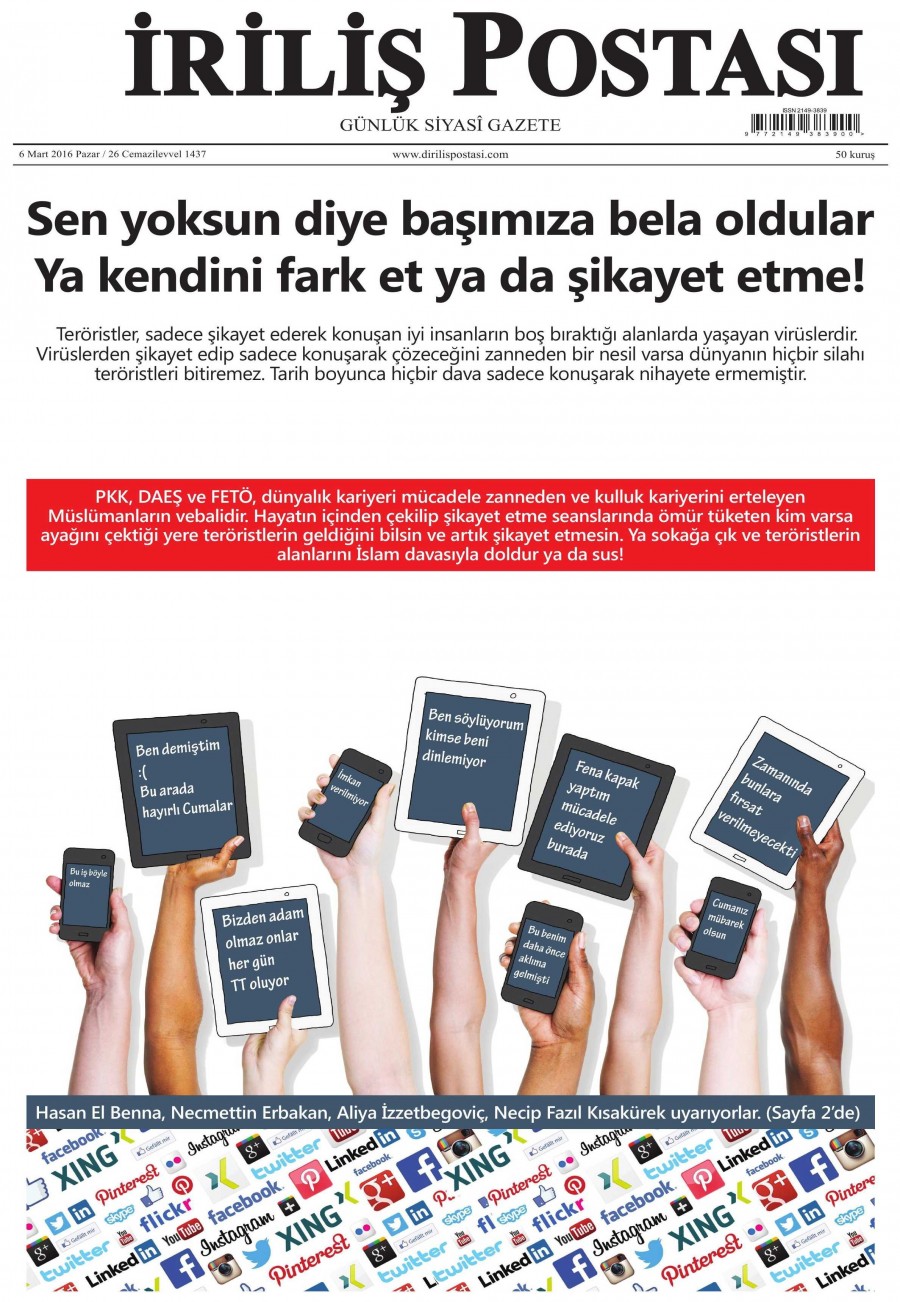 6 Mart 2016 gazete manşetleri - 20