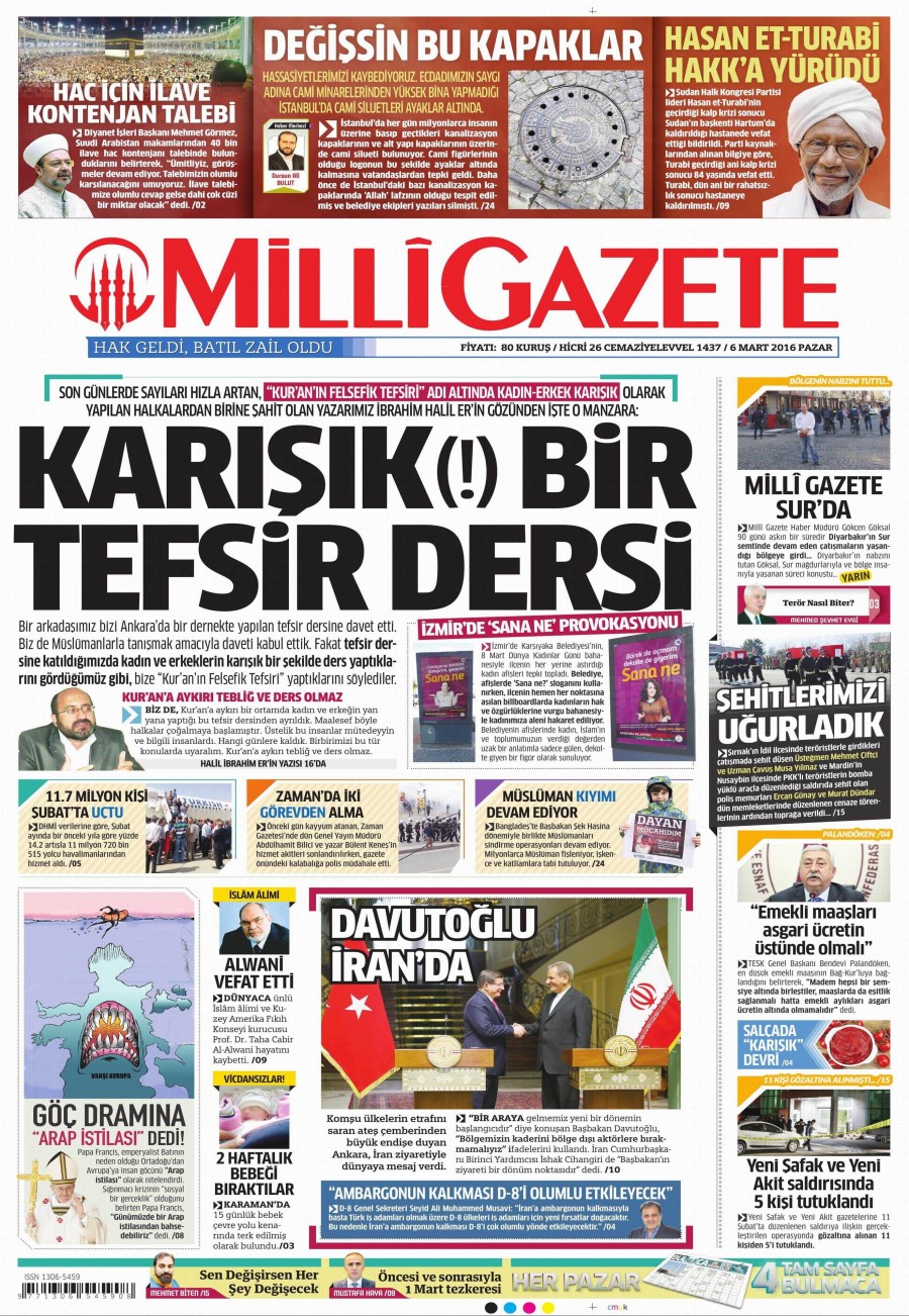 6 Mart 2016 gazete manşetleri - 7
