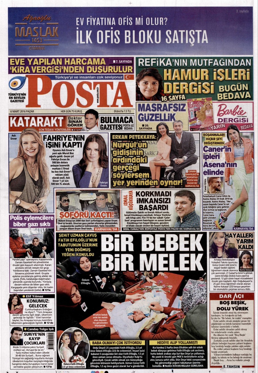6 Mart 2016 gazete manşetleri - 13