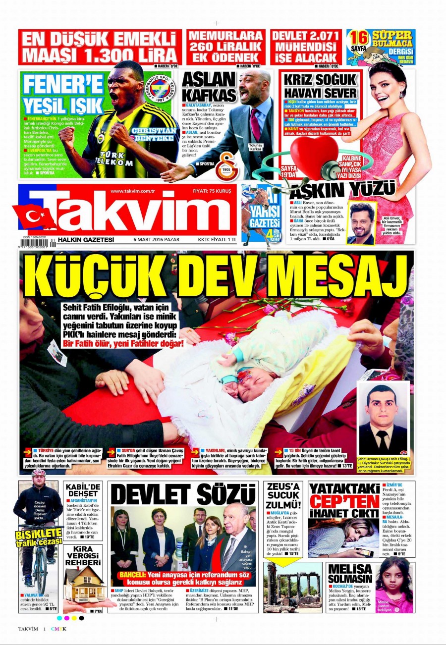 6 Mart 2016 gazete manşetleri - 22