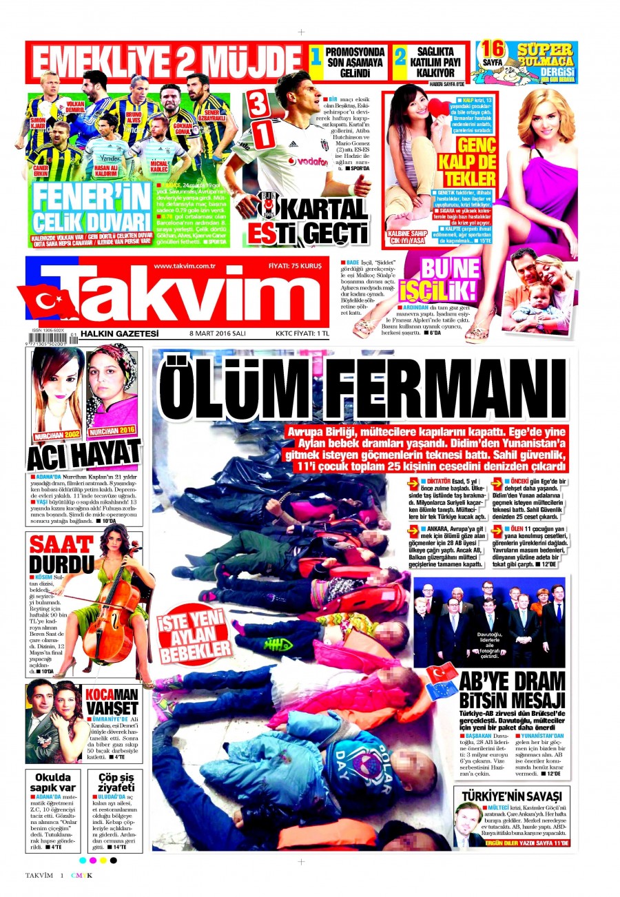 8 Mart 2016 gazete manşetleri - 576