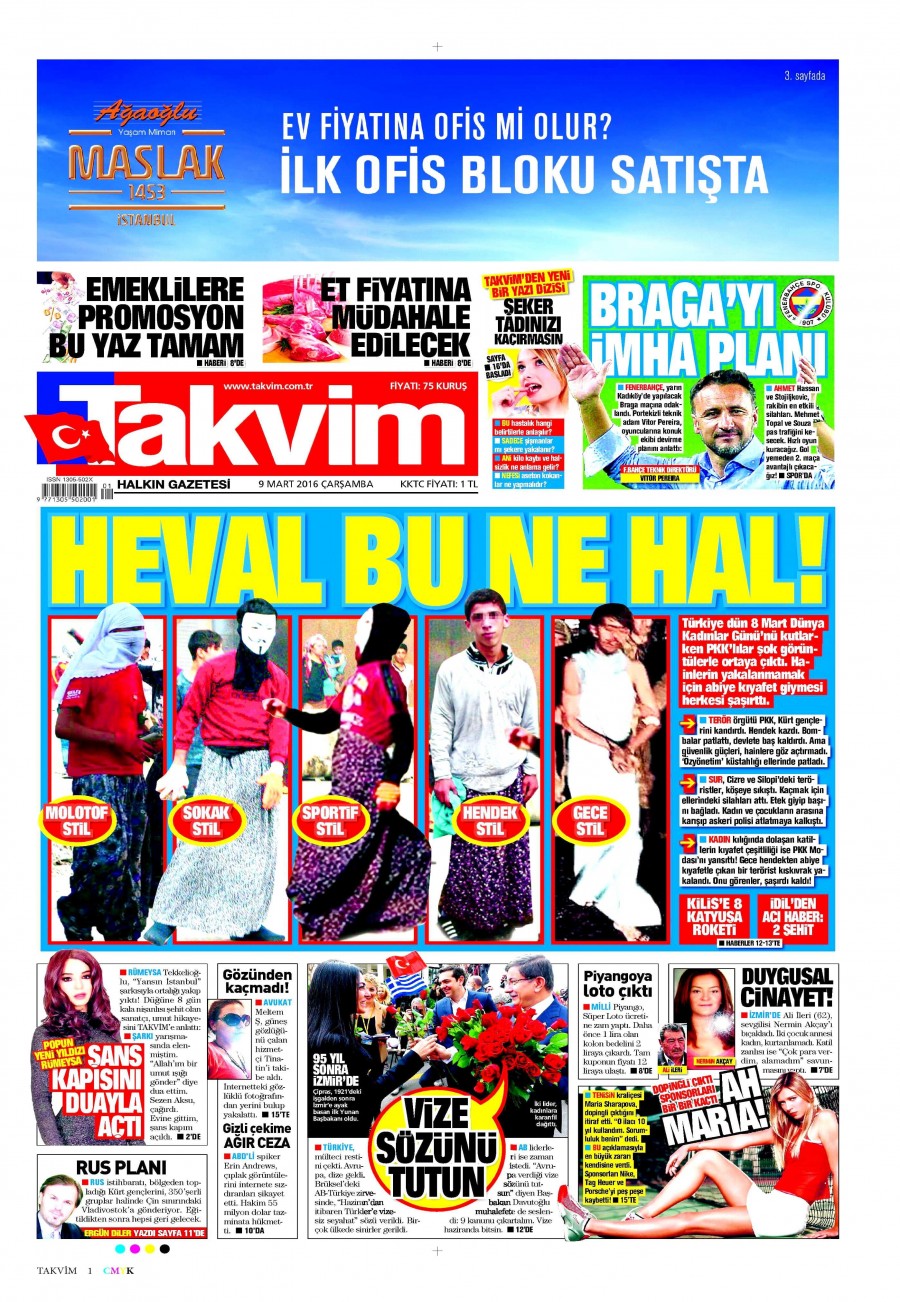 9 Mart 2016 gazete manşetleri - 948