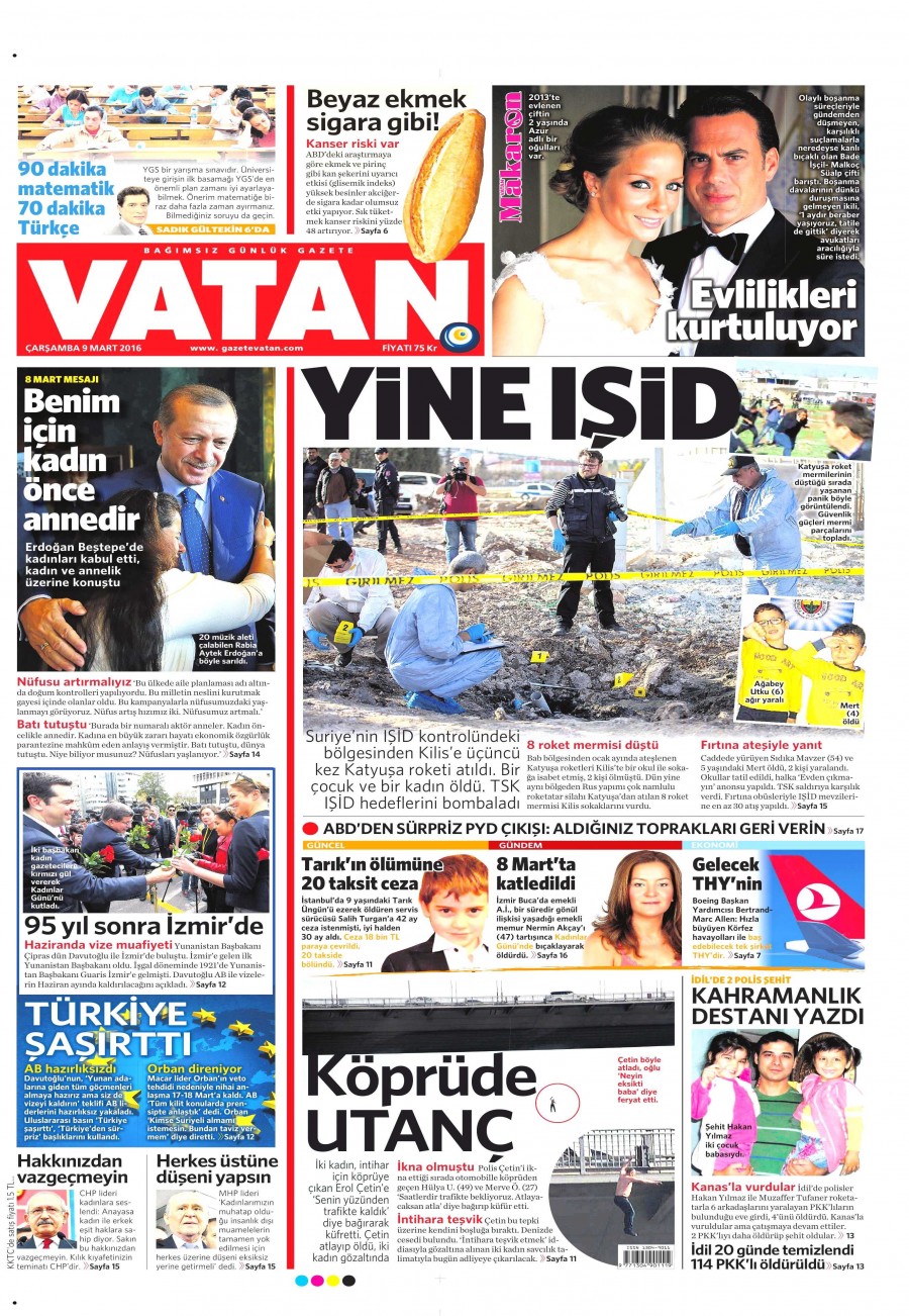 9 Mart 2016 gazete manşetleri - 541
