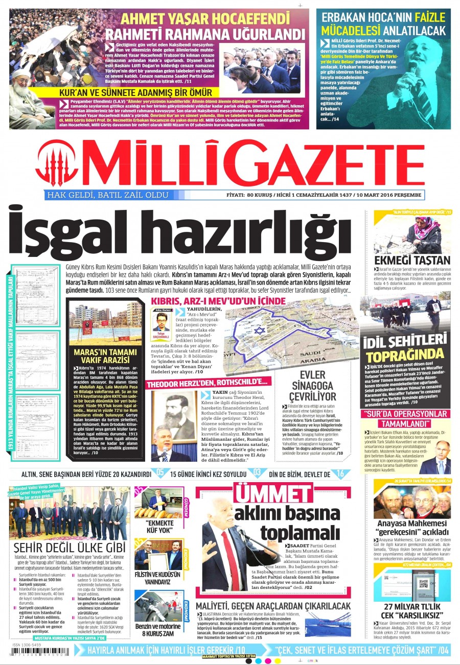 10 Mart 2016 gazete manşetleri - 914