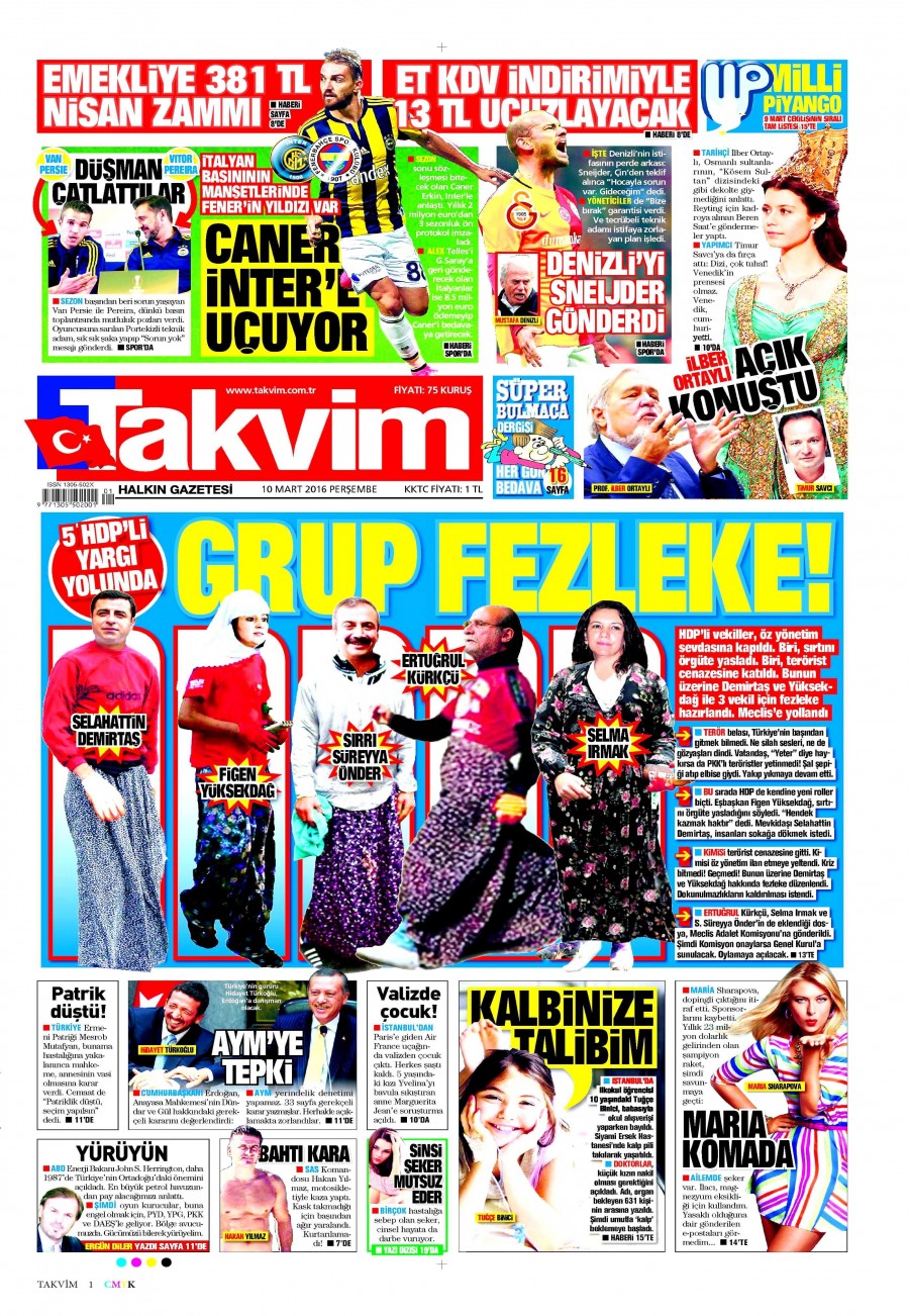 10 Mart 2016 gazete manşetleri - 590