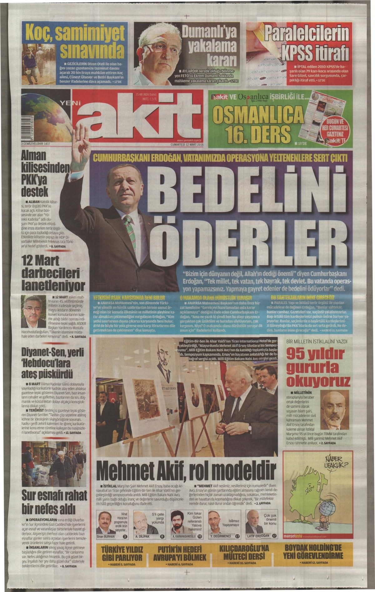 Gazeteler bugün ne yazdı? - 765