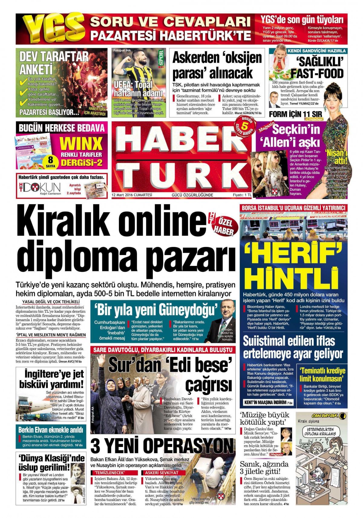 Gazeteler bugün ne yazdı? - 600