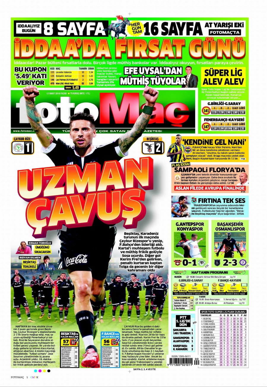 13 Mart 2016 gazete manşetleri - 641