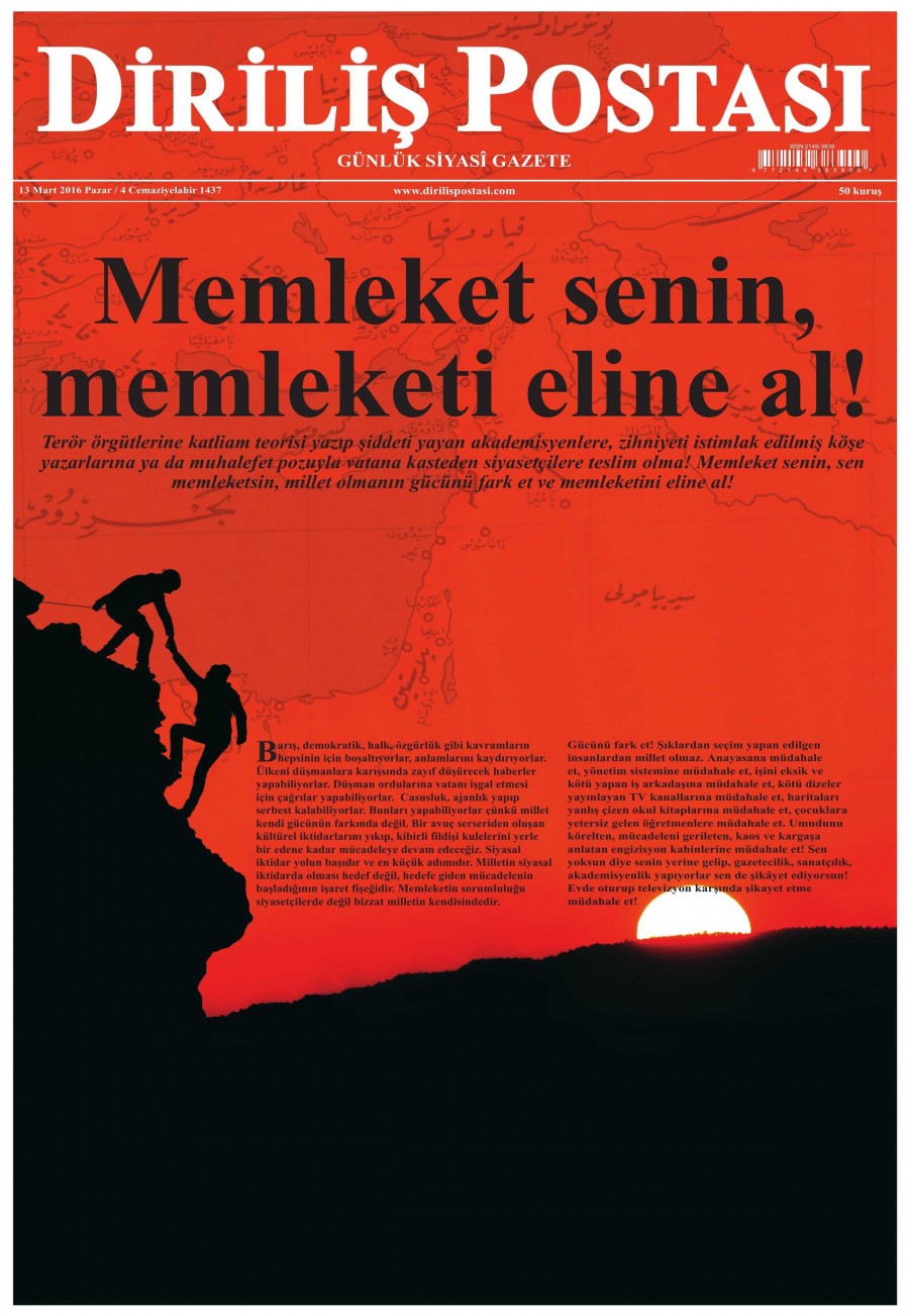 13 Mart 2016 gazete manşetleri - 598