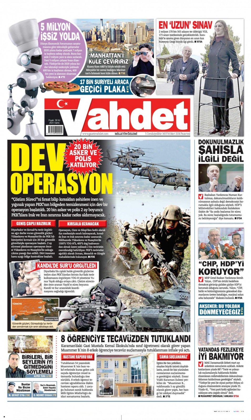 Gazeteler bugün ne yazdı? - 707