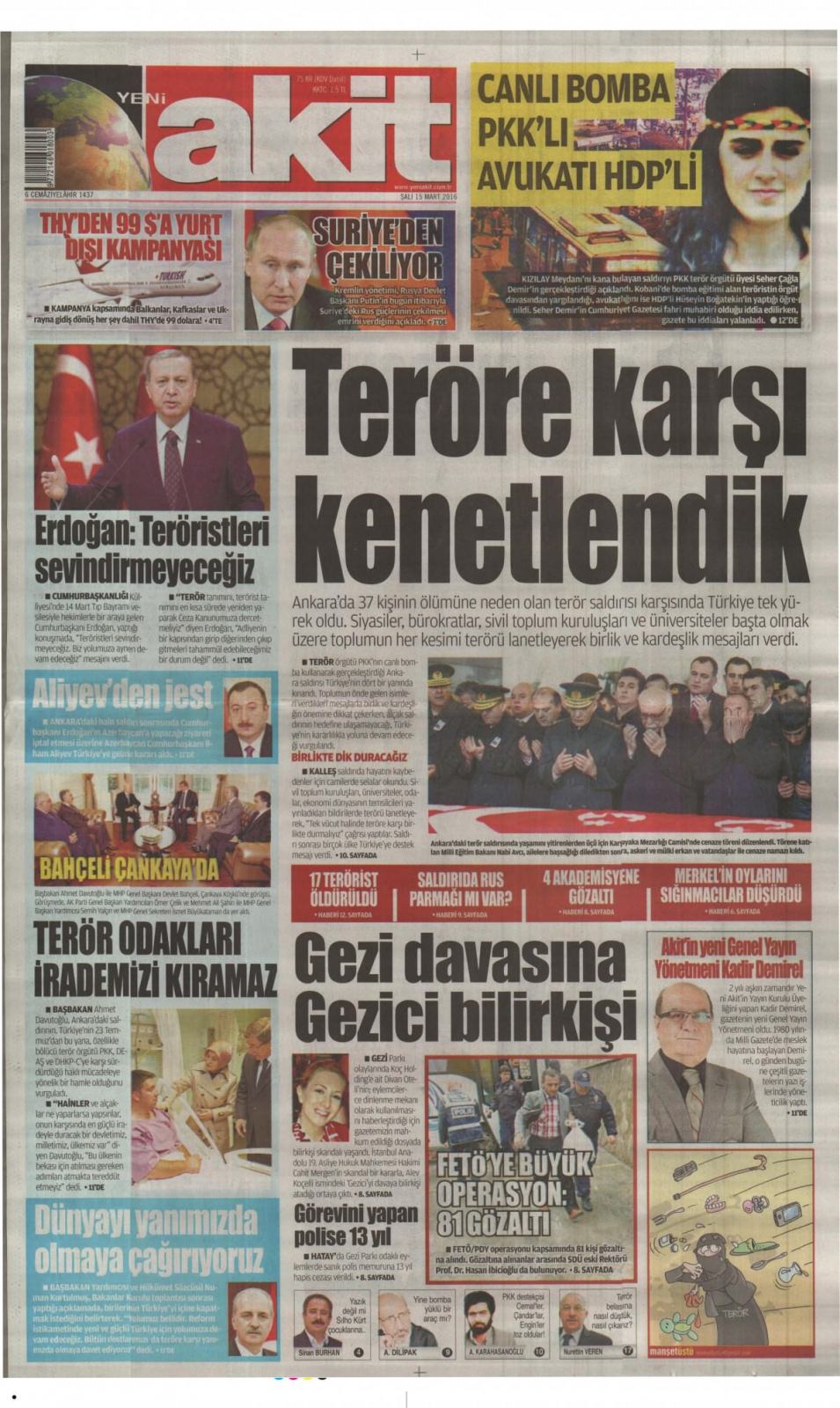 Gazeteler bugün ne yazdı? - 723