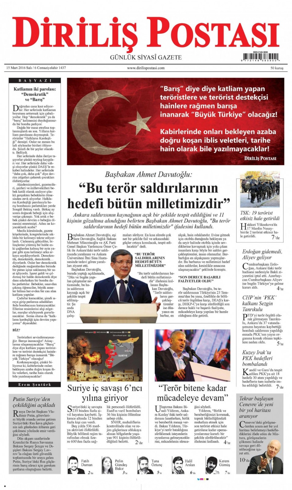 Gazeteler bugün ne yazdı? - 858