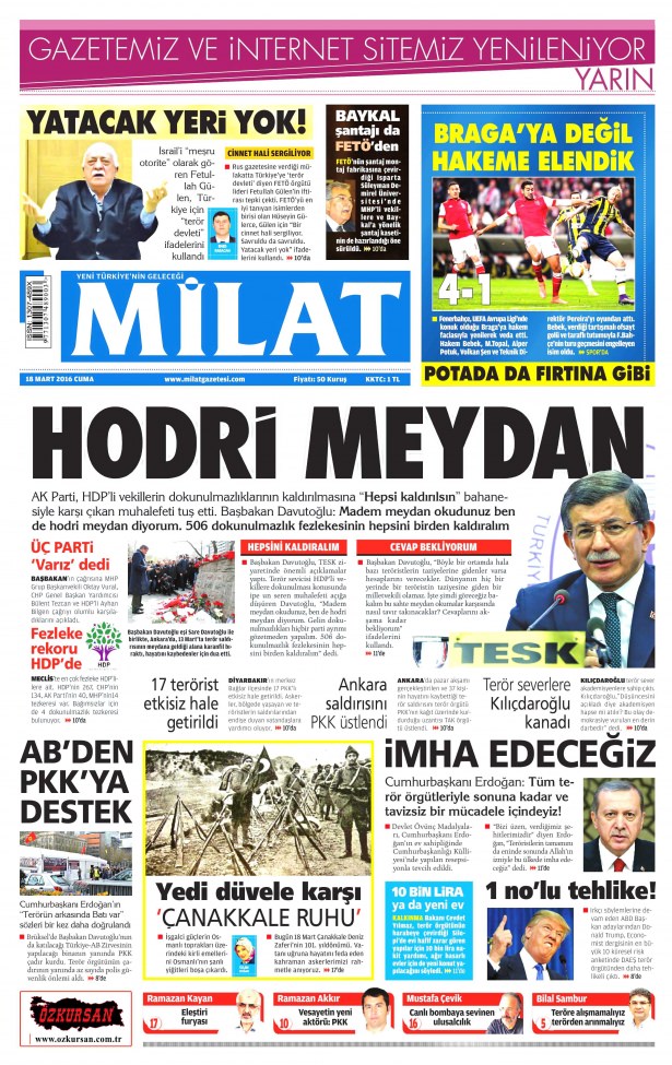 Gazeteler bugün ne yazdı? - 592