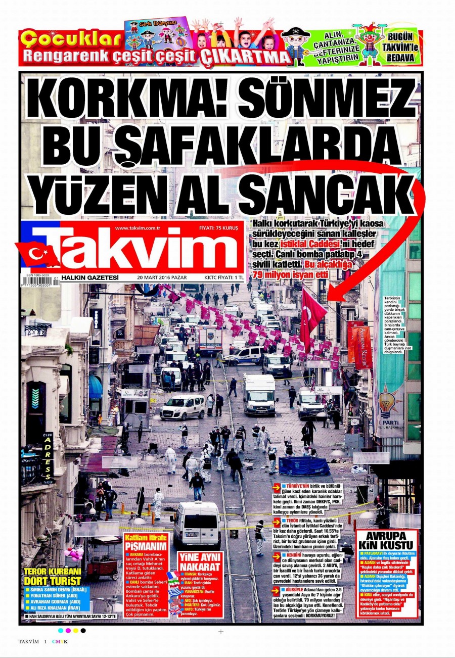 20 Mart 2016 gazete manşetleri - 874