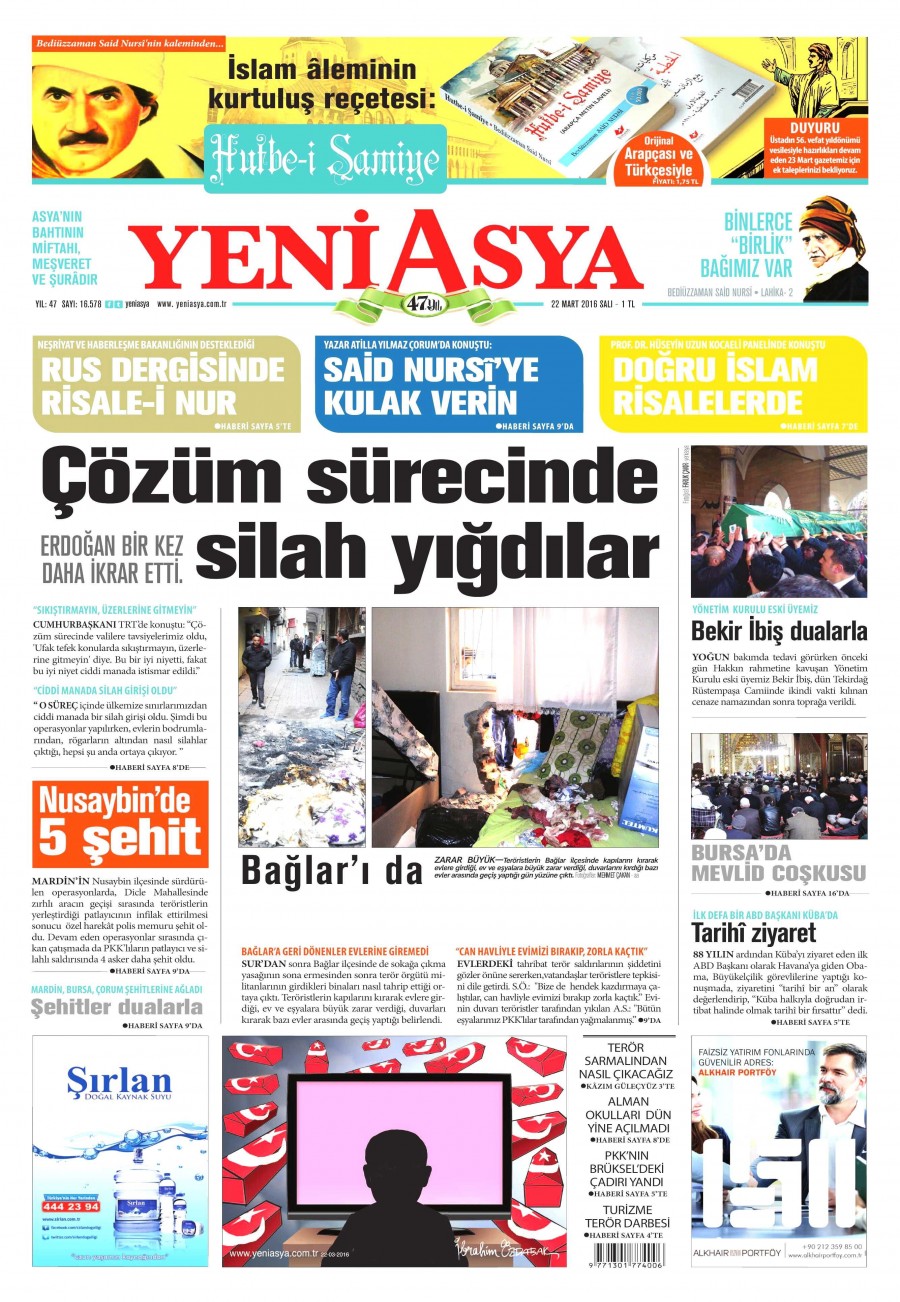 22 Mart 2016 gazete manşetleri - 927