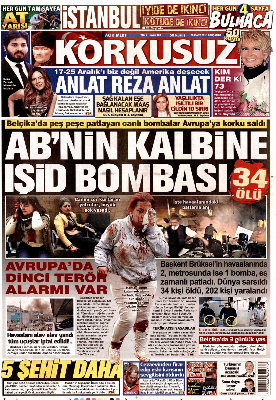 23 Mart 2016 gazete manşetleri - 567