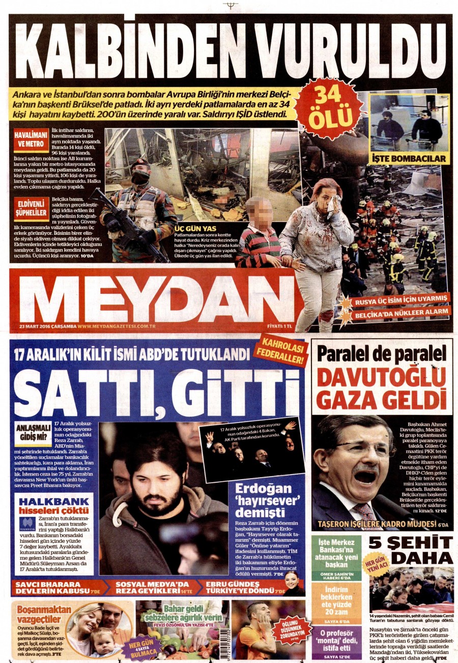 23 Mart 2016 gazete manşetleri - 661
