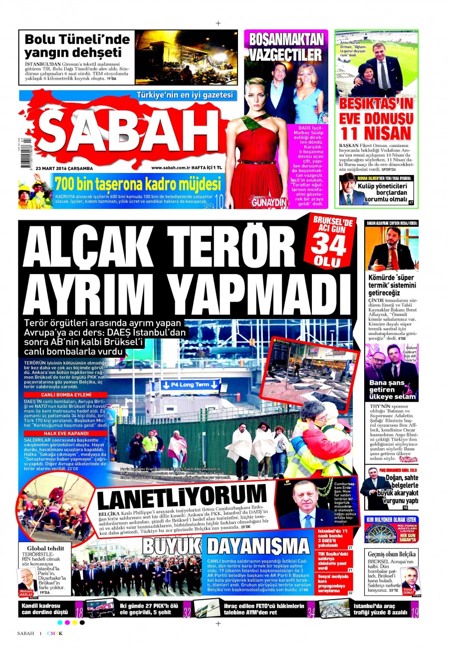 23 Mart 2016 gazete manşetleri - 807