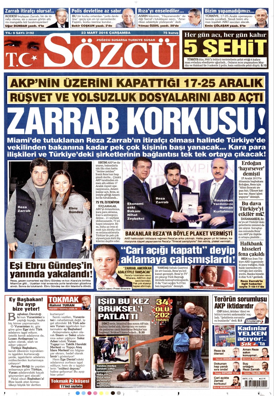 23 Mart 2016 gazete manşetleri - 810