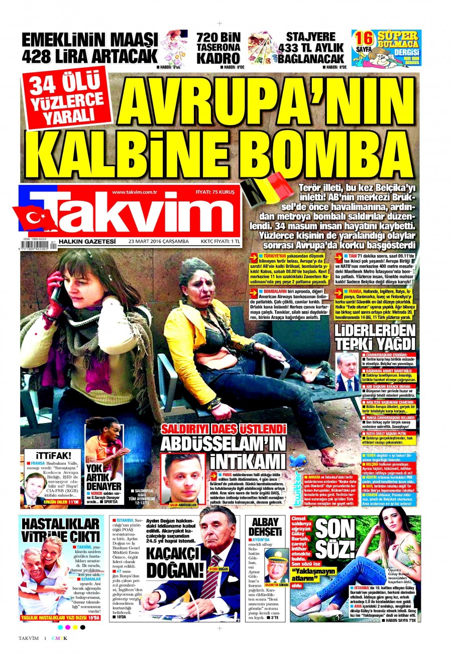 23 Mart 2016 gazete manşetleri - 814