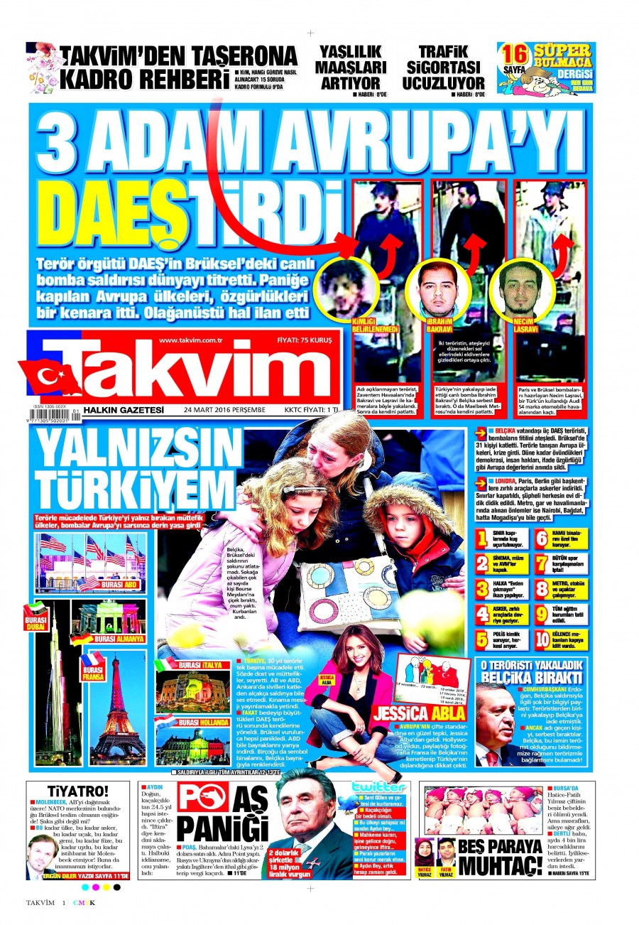 24 Mart 2016 gazete manşetleri - 794
