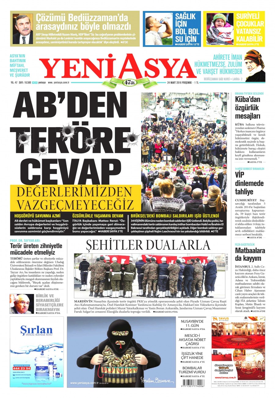24 Mart 2016 gazete manşetleri - 768