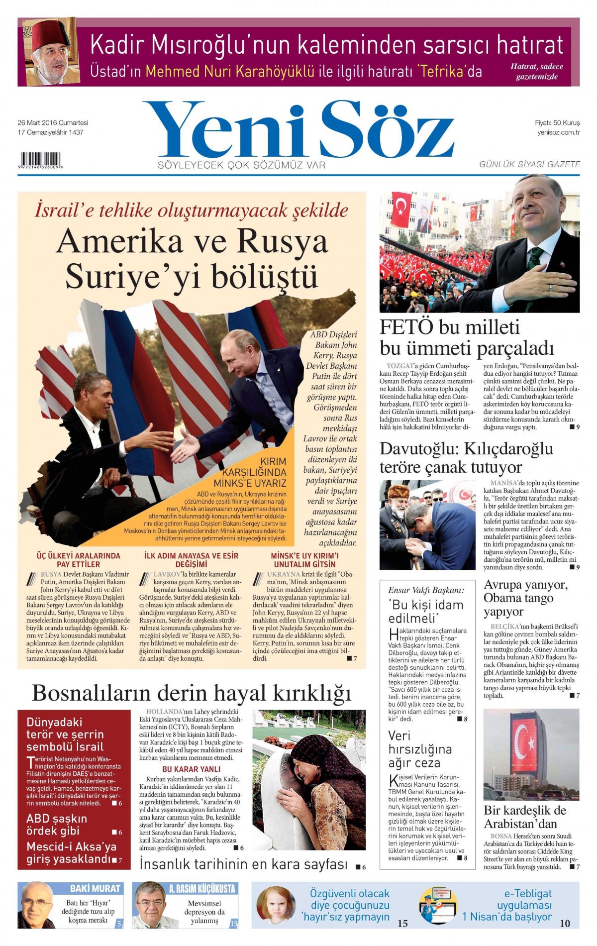 Gazeteler bugün ne yazdı? - 743