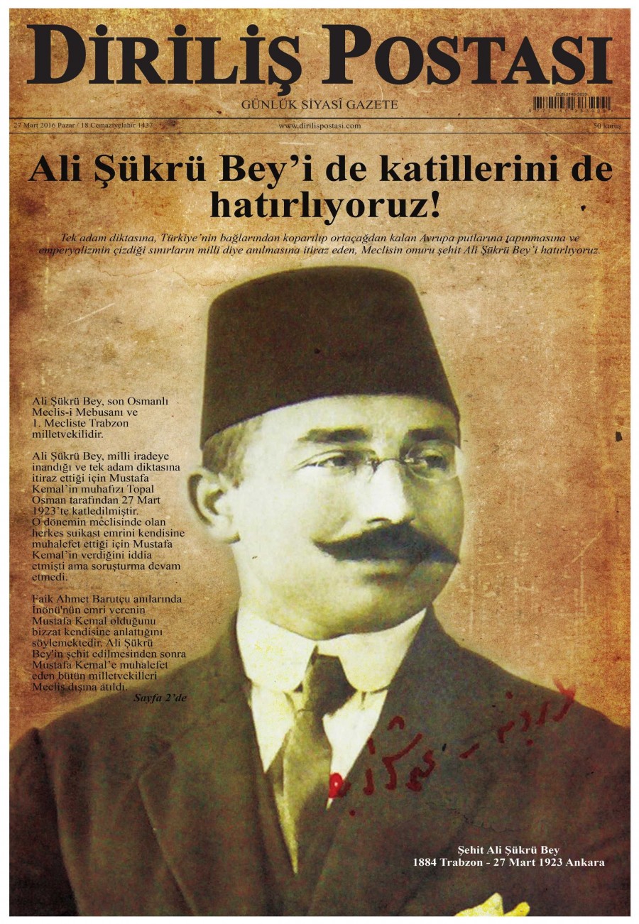 27 Mart 2016 gazete manşetleri - 667