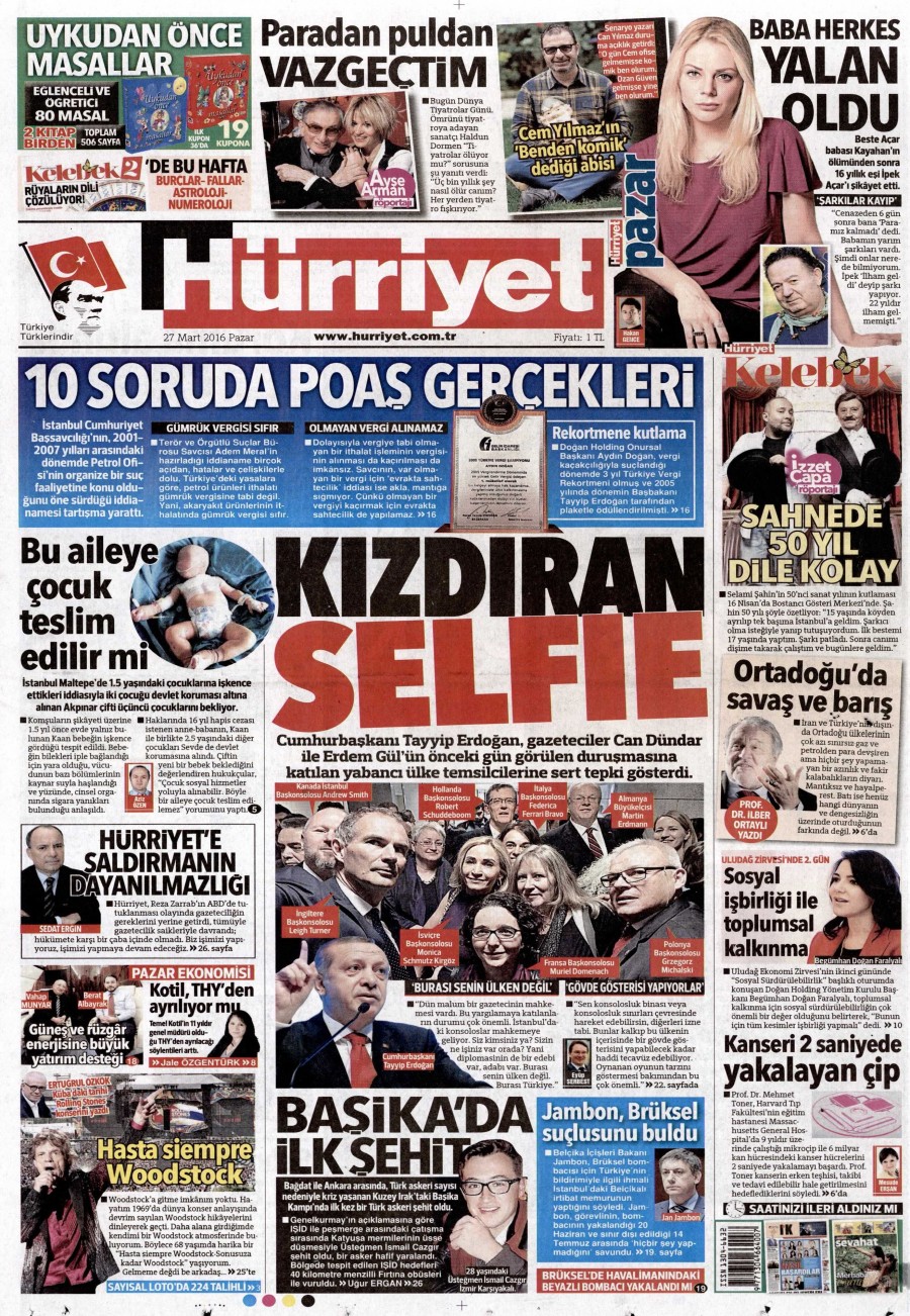 27 Mart 2016 gazete manşetleri - 797