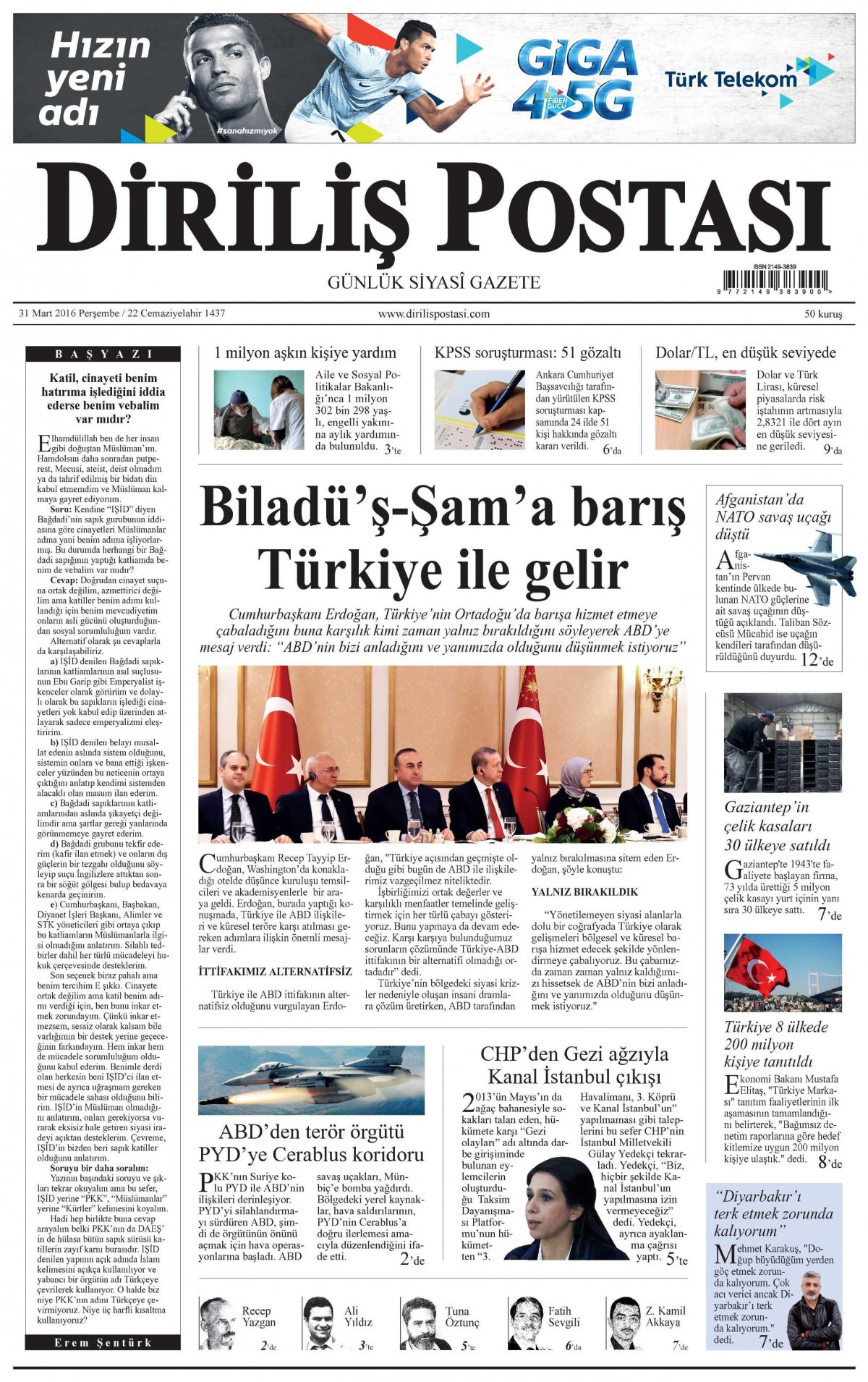 Gazeteler bugün ne yazdı? - 931