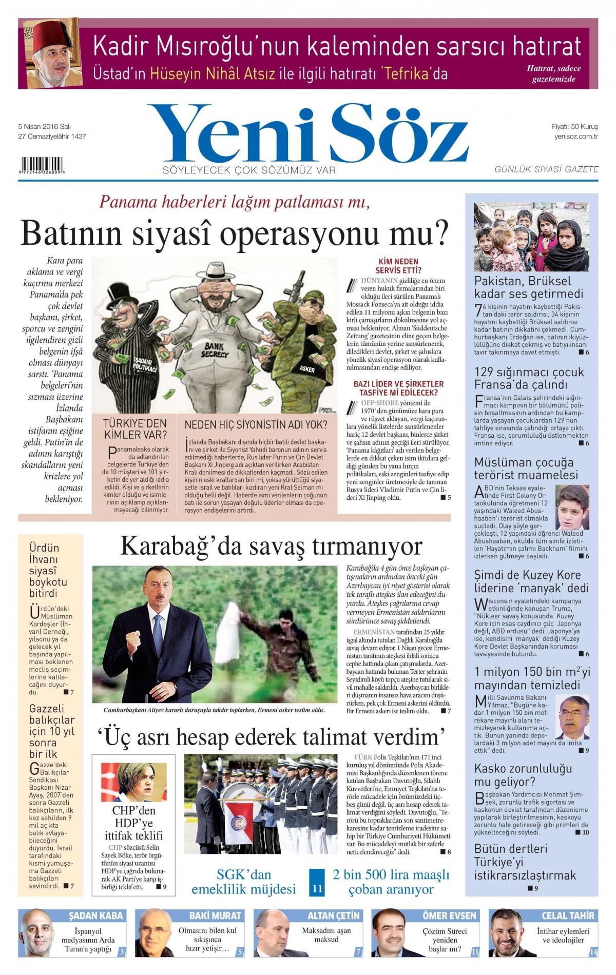 Gazeteler bugün ne yazdı? - 926