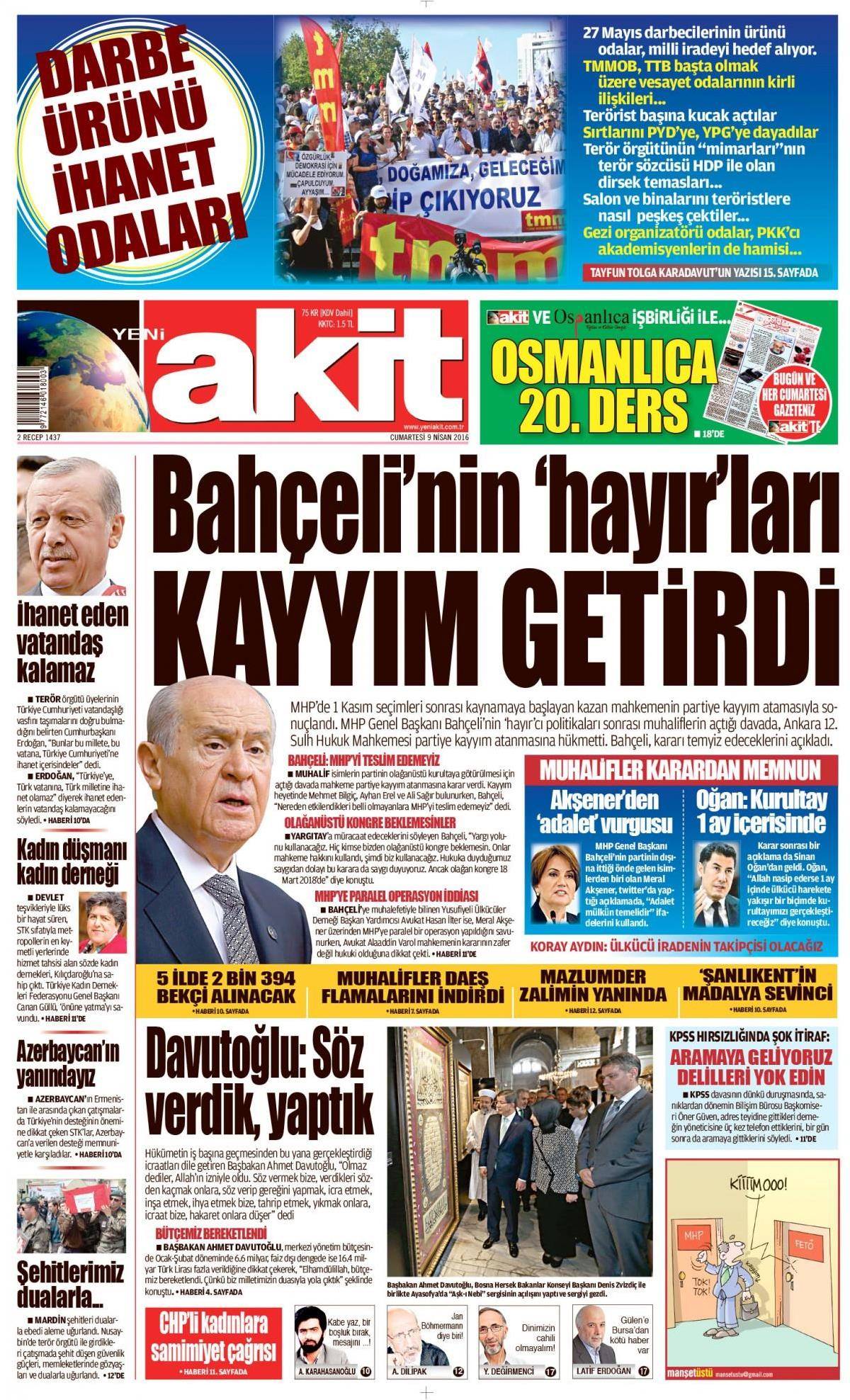 Gazeteler bugün ne yazdı? - 733