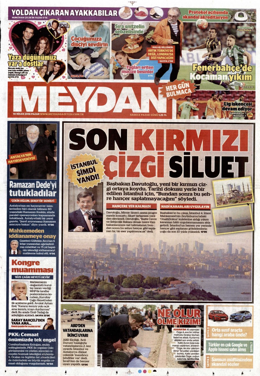 10 Nisan 2016 gazete manşetleri - 831