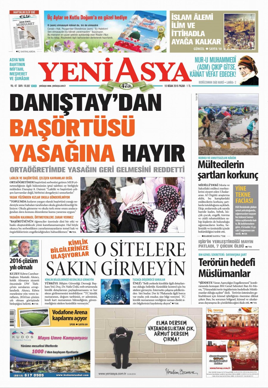 10 Nisan 2016 gazete manşetleri - 824