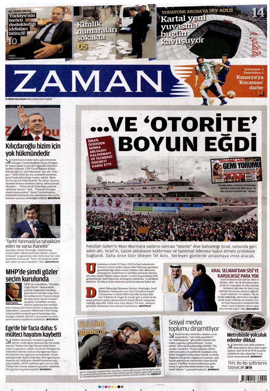 10 Nisan 2016 gazete manşetleri - 566