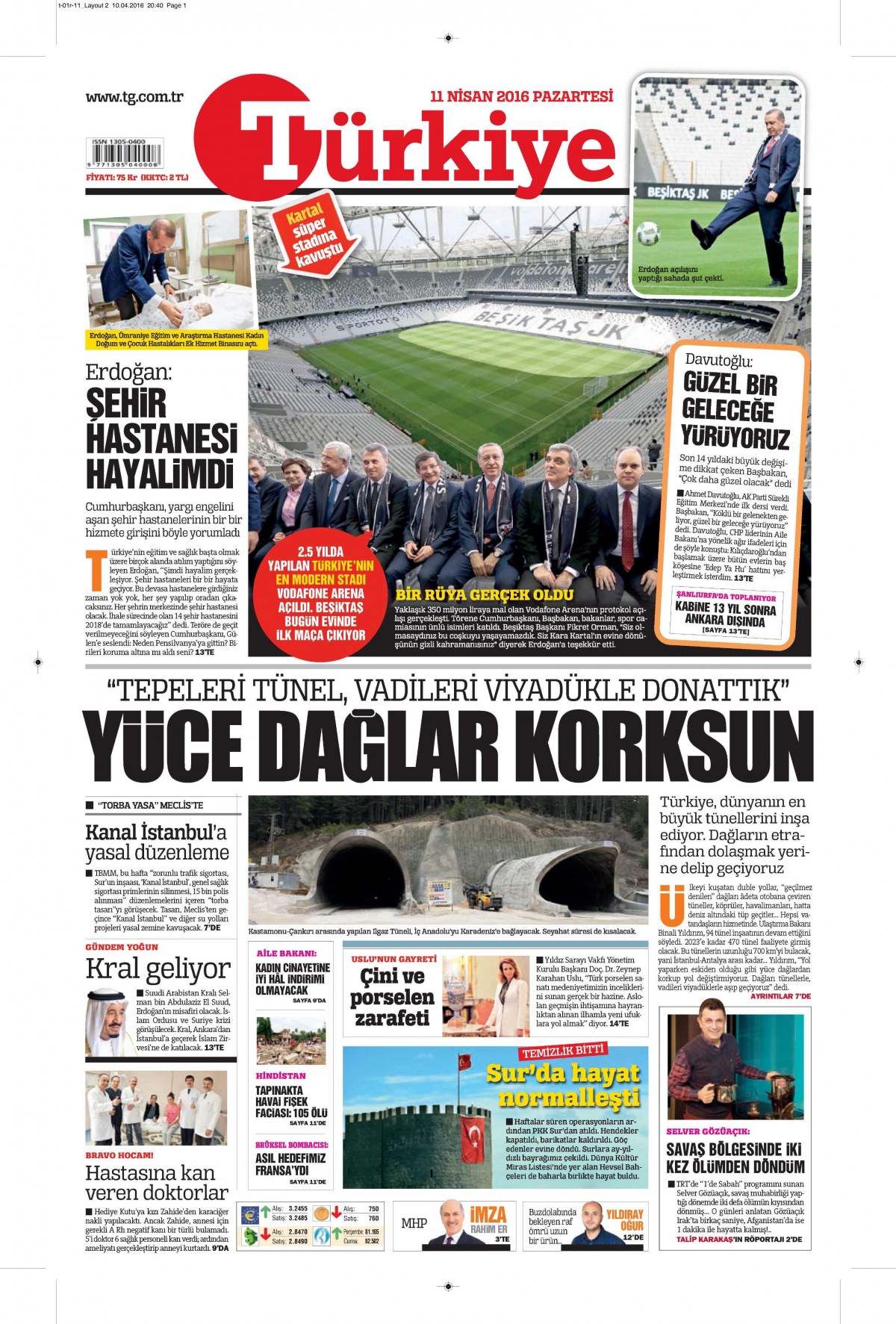 11 Nisan 2016 gazete manşetleri - 633