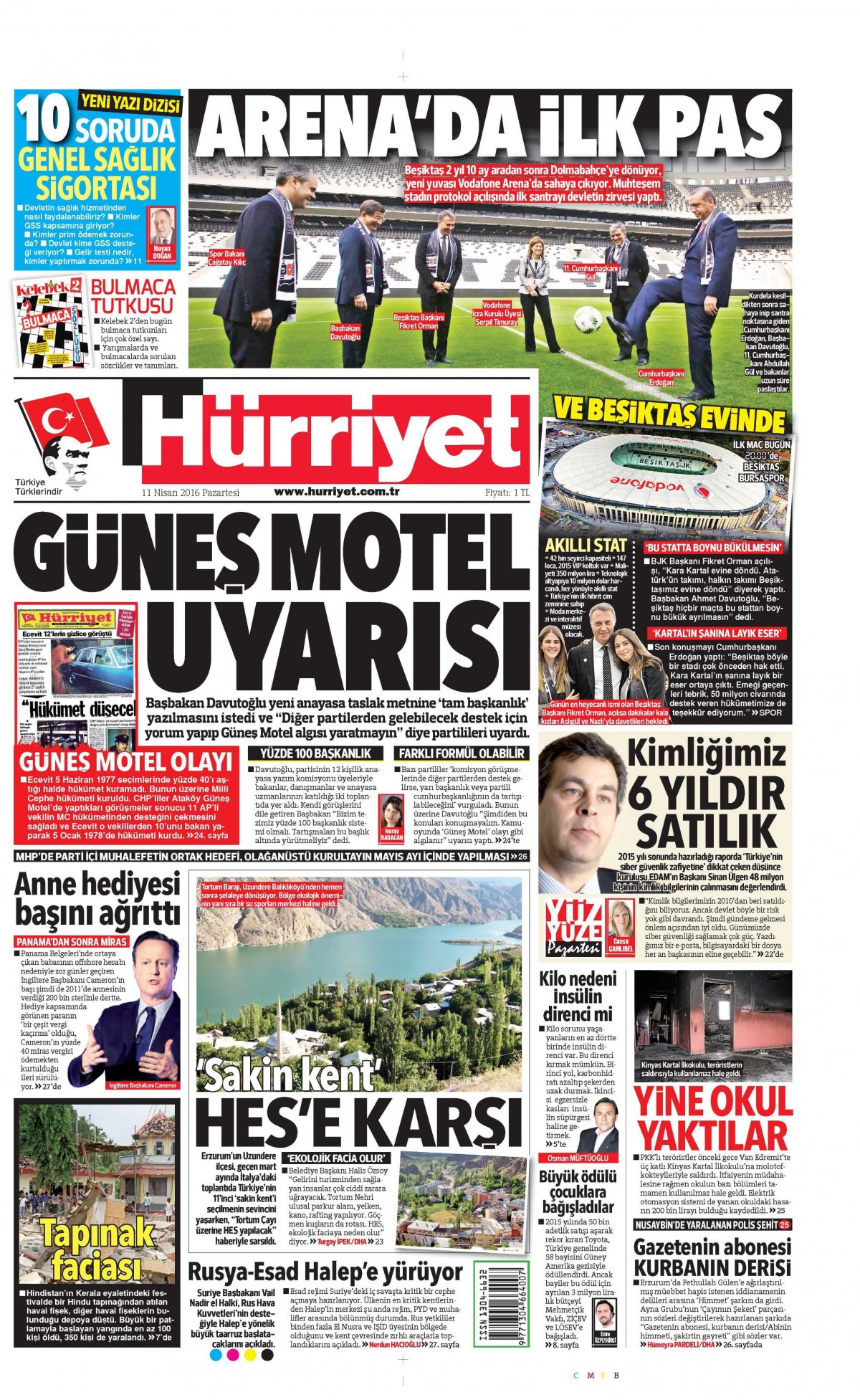 11 Nisan 2016 gazete manşetleri - 687