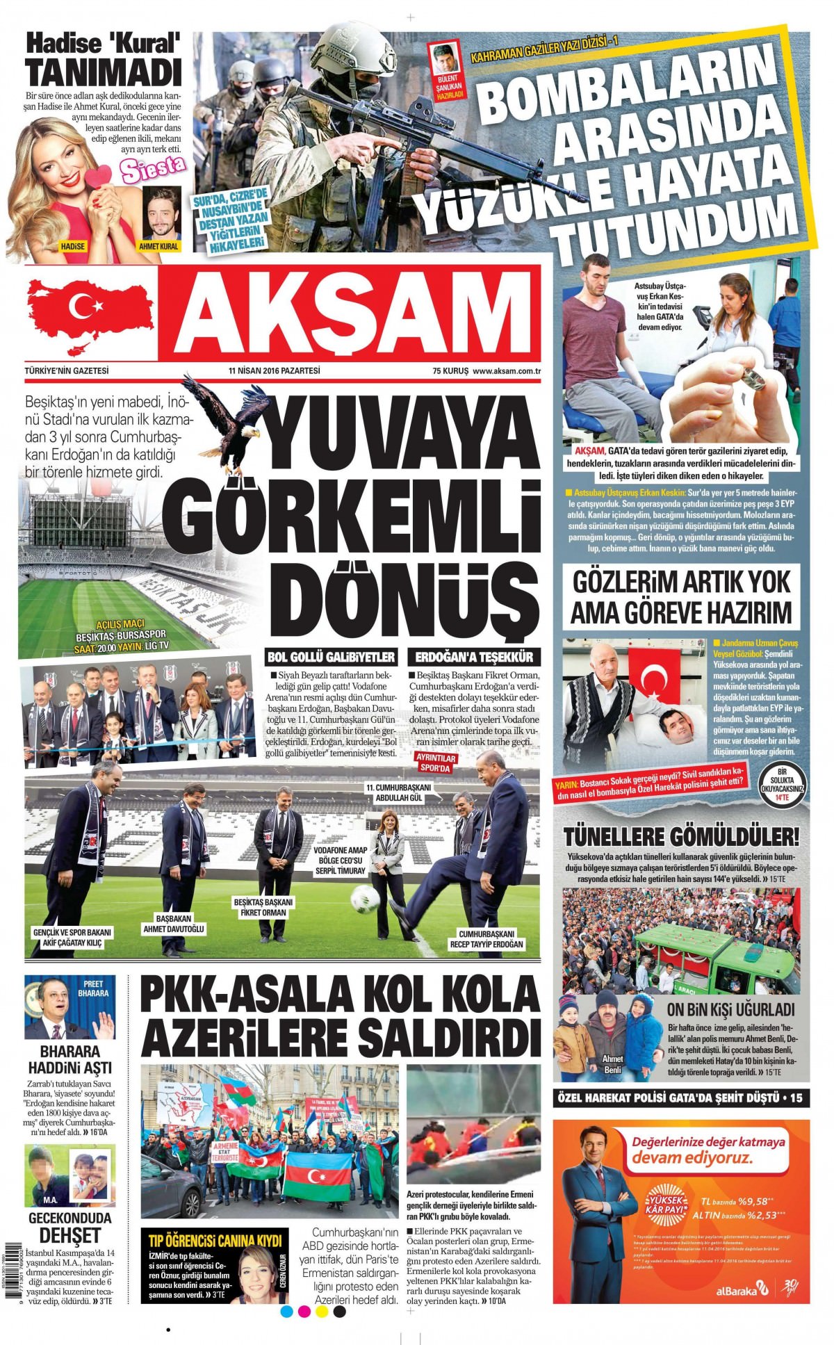 11 Nisan 2016 gazete manşetleri - 895