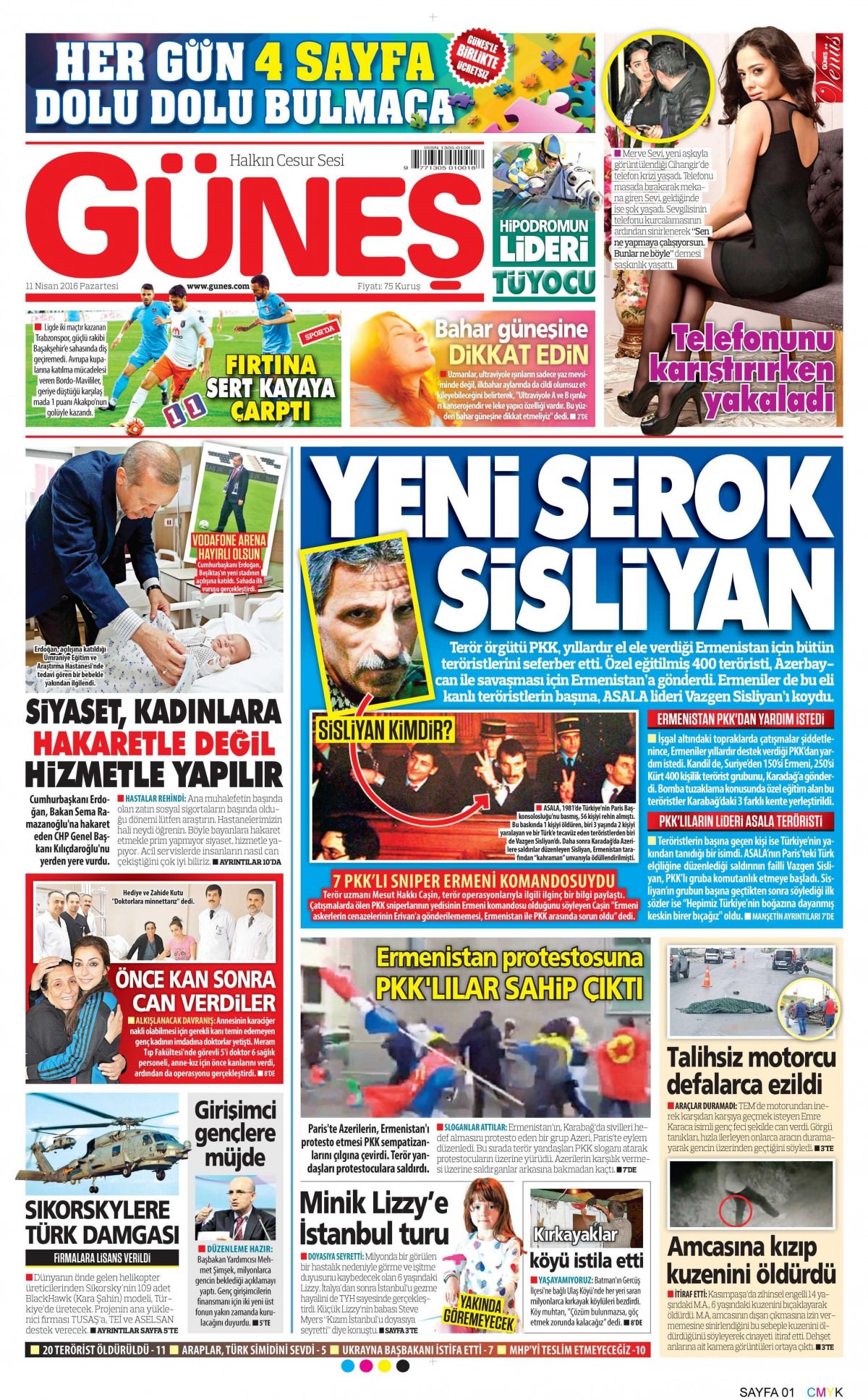 11 Nisan 2016 gazete manşetleri - 635