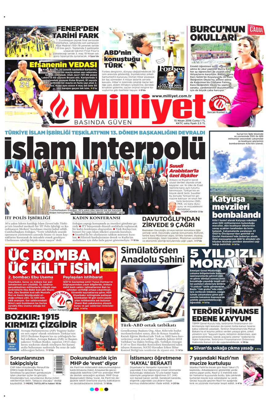 15 Nisan 2016 gazete manşetleri - 512