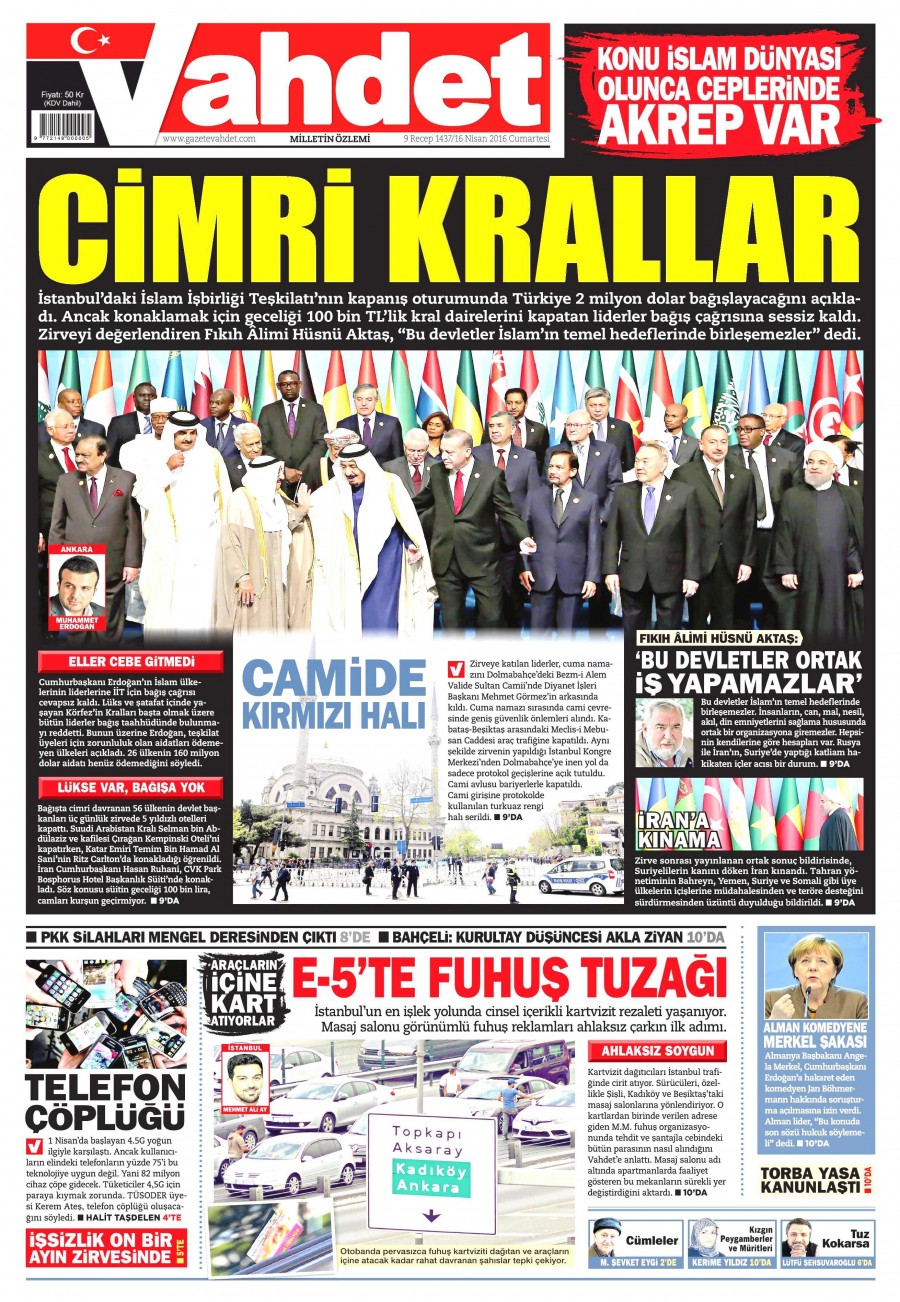 17 Nisan 2016 gazete manşetleri - 682